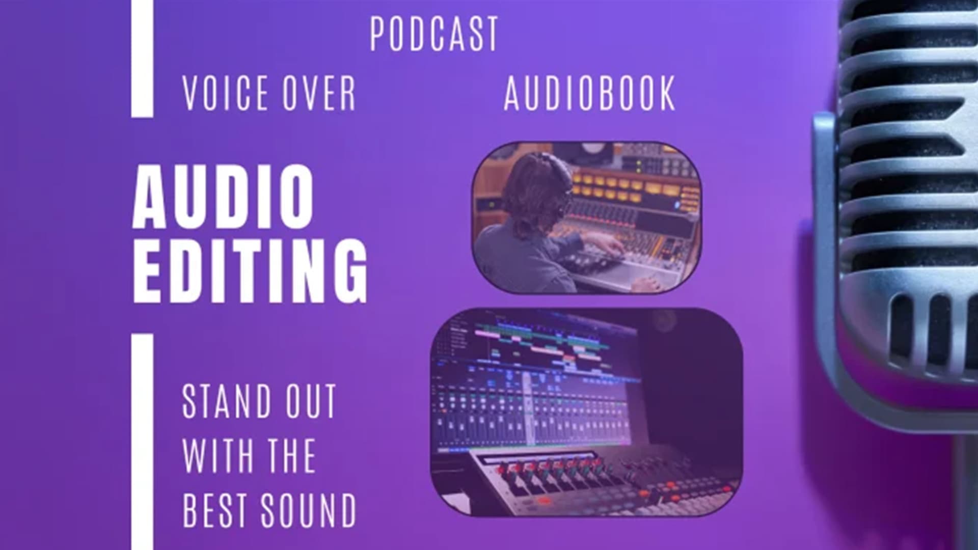 Commercial Audio Mixing — VDOLogy portfolio